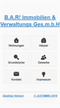 Mobile Screenshot of bar-immobilien.at