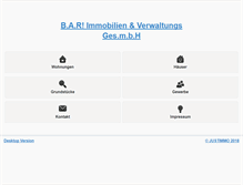 Tablet Screenshot of bar-immobilien.at